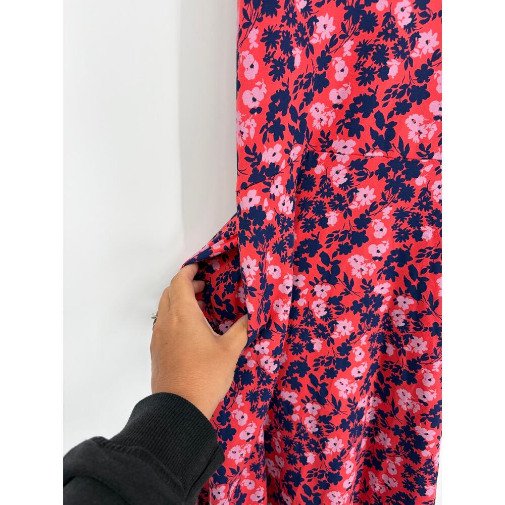 Pact Cotton Fit & Flare Open Back Maxi Dress Sweet Floral Cayenne - Picture 8 of 12